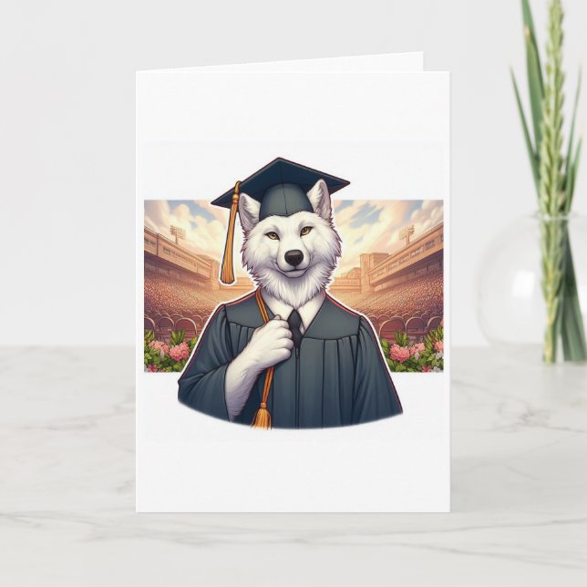 Cartão Lobo Graduado (Frente)