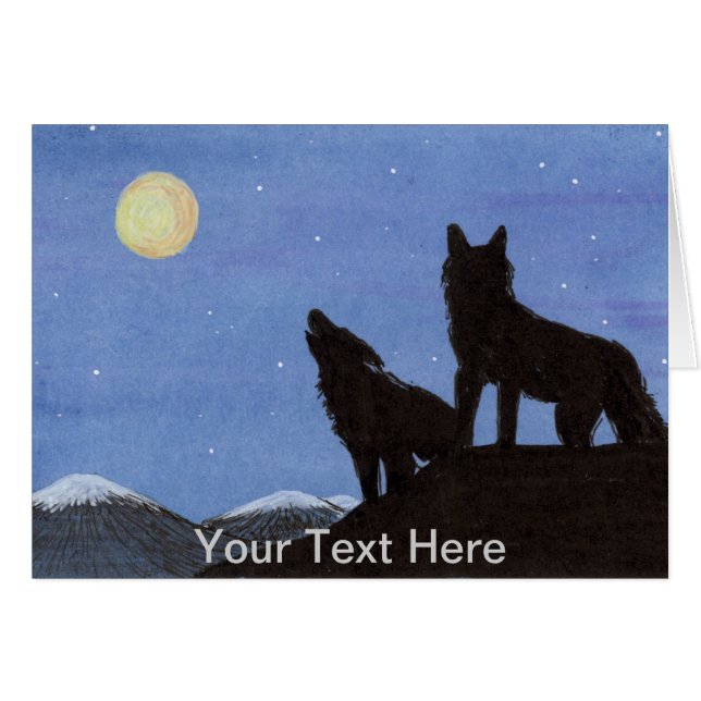 Cartão Lobos (Frente Horizontal)