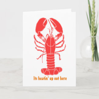 Cartão LOBSTER!!! Blank Greeting Card