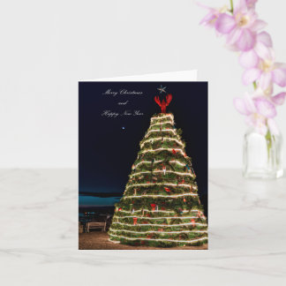 Cartão Lobster Trap Christmas Tree 2021 Holiday Greeting