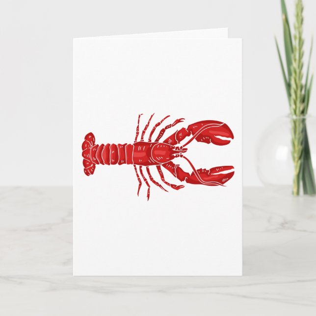 Cartão Lobster Vector (Frente)