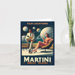 Cartão Locais de filmes sobre Posteres de viagens espacia