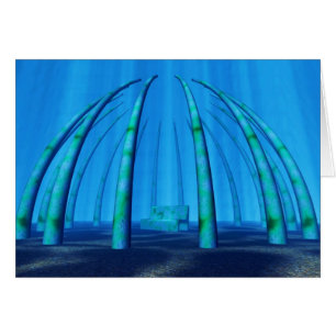 Cartão local de repouso submarino