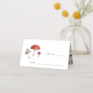 Cartão Local para Número de Mesa de Casamento Rust
