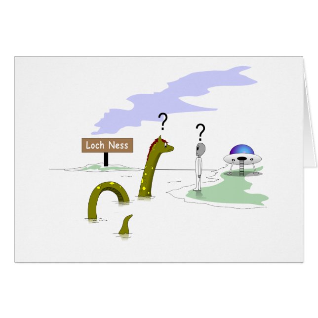 Cartão Loch Ness (Frente Horizontal)