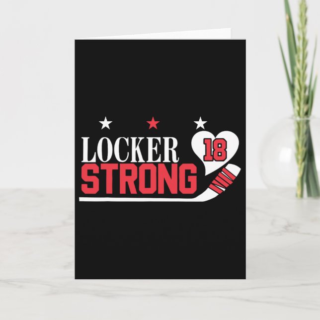Cartão Locker Strong 18 Hóquei  (Frente)