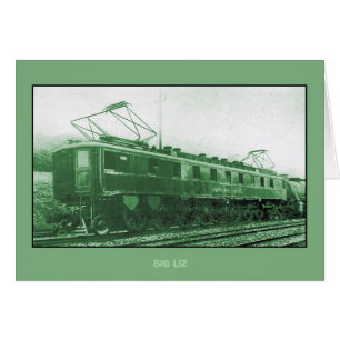 Cartão Locomotiva da classe FF1 da estrada de ferro de