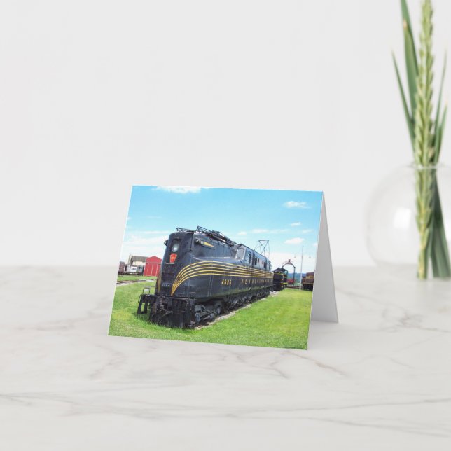 Cartão Locomotiva da ferrovia da Pensilvânia GG-1 #4800 (Frente)