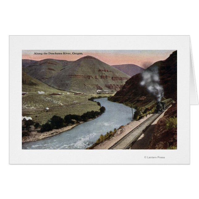 Cartão Locomotivas a vapor na via (Frente Horizontal)