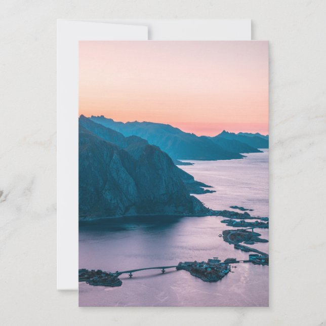 Cartão Lofoten Islands Norway (Frente)