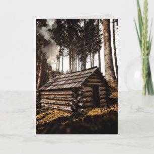 CARTÃO LOG CABIN BIRTHDAY CARDS, FORA DA GRADE