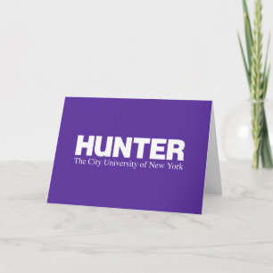 Cartão Logotipo Acadêmico Hunter College CUNY