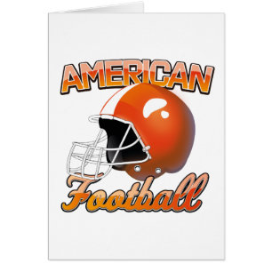 Cartão Logotipo Americano de Futebol