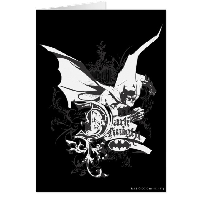 Cartão Logotipo Cavaleiro Escuro Detalhado (Frente)