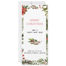 Logotipo comercial Feliz Natal Berries Saudações