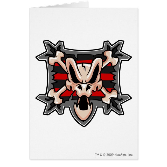 Cartão Logotipo da ilha de Krawk da equipe (Frente)