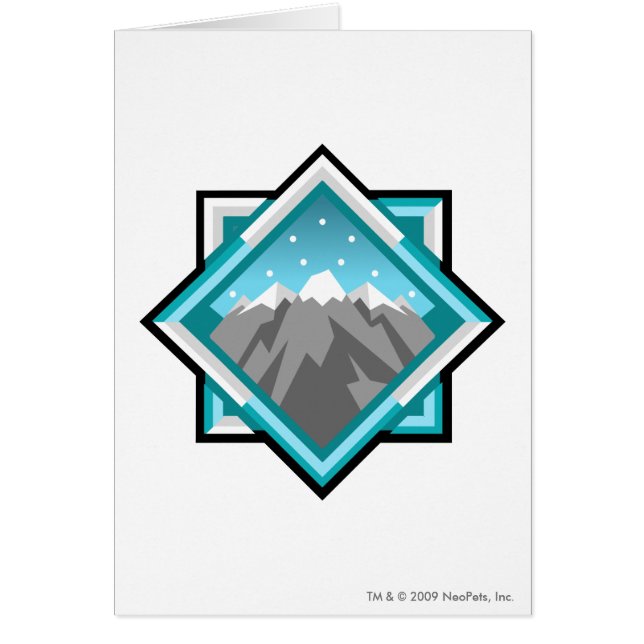 Cartão Logotipo da montanha do terror da equipe (Frente)