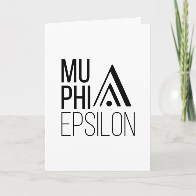 Cartão Logotipo da Mu Phi Epsilon (Frente)