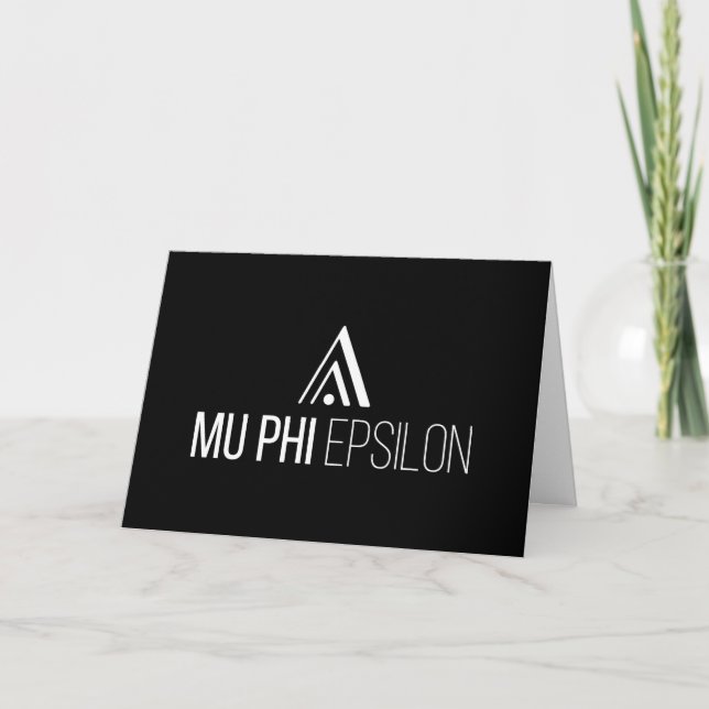 Cartão Logotipo da Mu Phi Epsilon (Frente)
