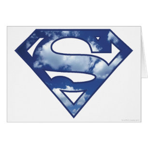 Cartão Logotipo da Nuvem da Supergirl
