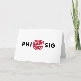 Cartão Logotipo da Phi Sigma Kappa