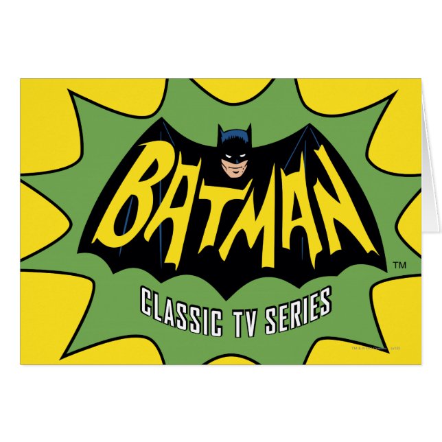 Cartão Logotipo da série Batman Classic TV (Frente Horizontal)