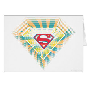 Cartão Logotipo da Supergirl Groovy
