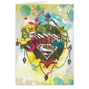 Cartão Logotipo da Supergirl O Lux