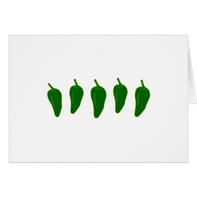 Cartão Logotipo das pimentas do Jalapeno (Jalapeño) (Frente Horizontal)