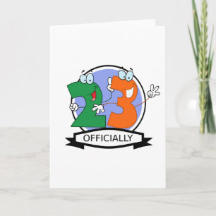 Cartão Logotipo de Aniversário Oficialmente 23