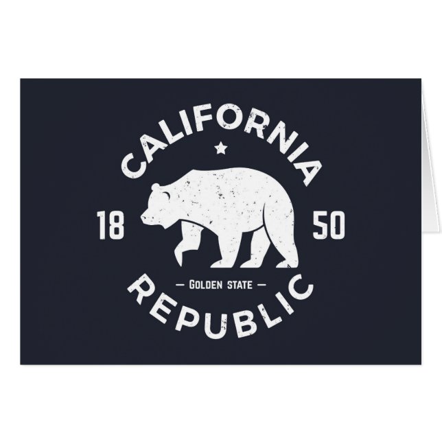 Cartão Logotipo | de Califórnia o Golden State (Frente Horizontal)