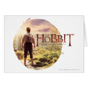 Cartão Logotipo de Hobbit com BILBO BAGGINS™ traseiro