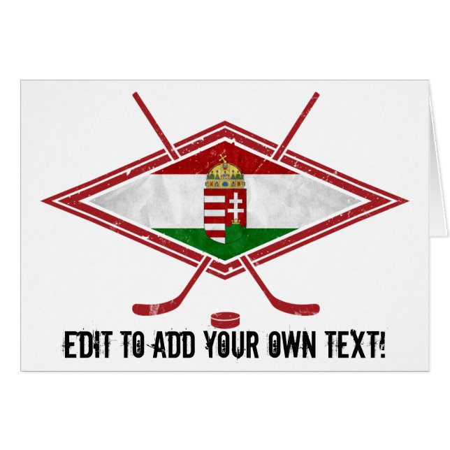 Cartão Logotipo de Hóquei em Magyar húngaro (Frente Horizontal)