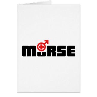 Cartão Logotipo de Murse no branco