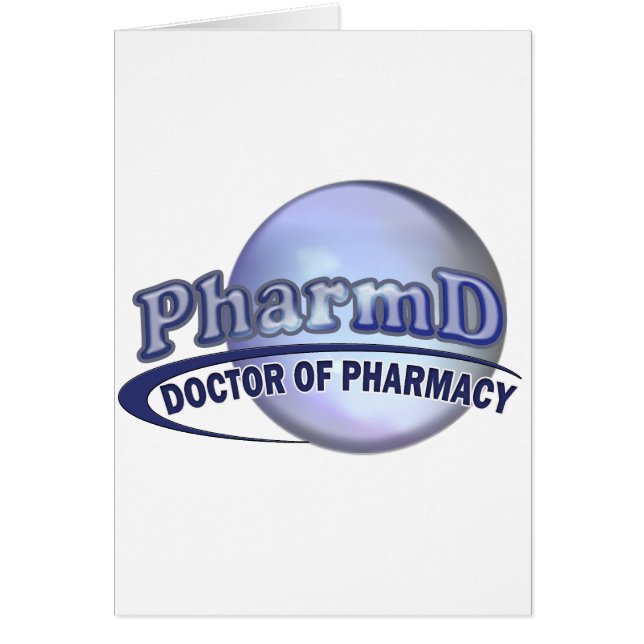 Cartão LOGOTIPO de PharmD - DOUTOR FARMÁCIA (Frente)