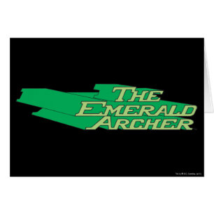 Cartão Logotipo do Emerald Archer