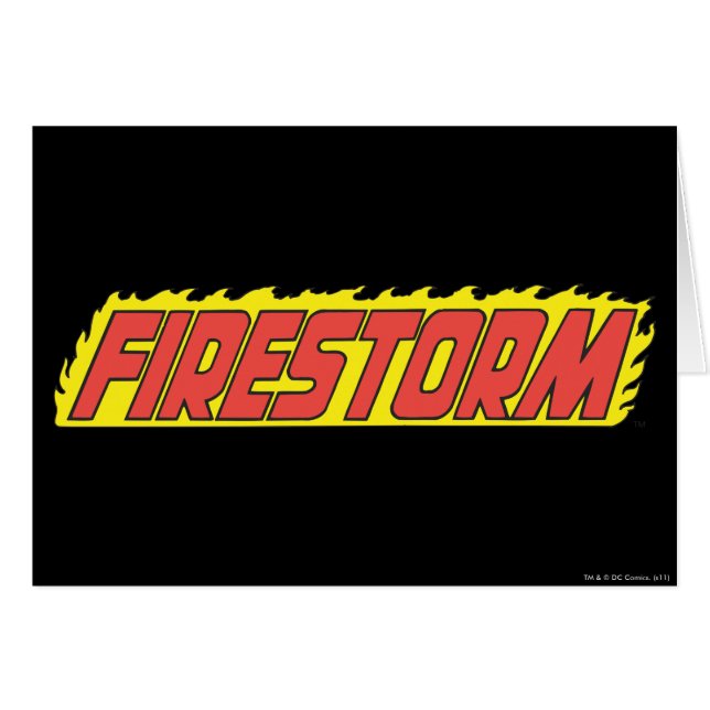 Cartão Logotipo do Firestorm (Frente Horizontal)