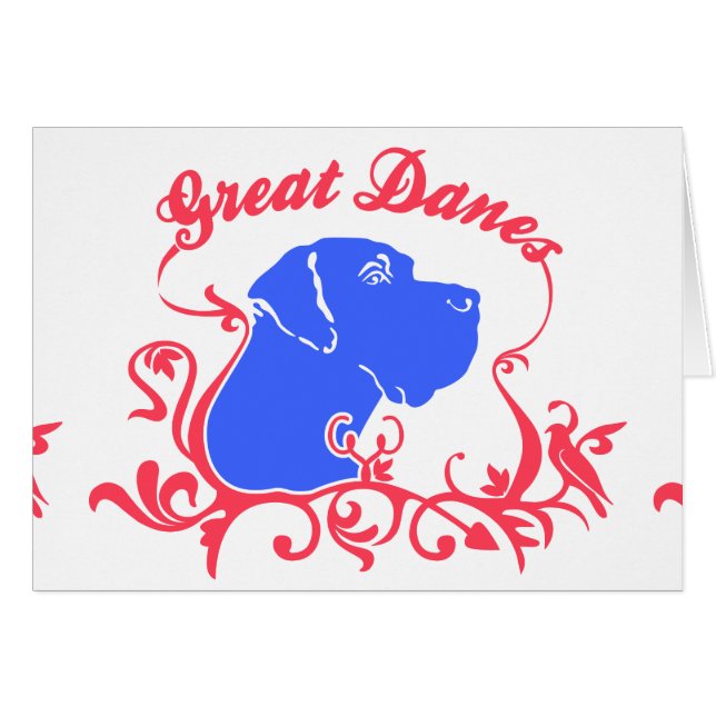Cartão Logotipo do Great Dane (Frente Horizontal)
