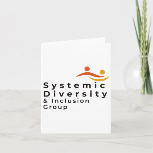 Cartão Logotipo do Grupo de Inclusão de Diversidade Sistê