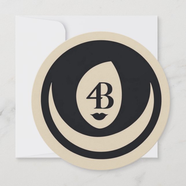 Cartão Logótipo do movimento 4B (Frente)