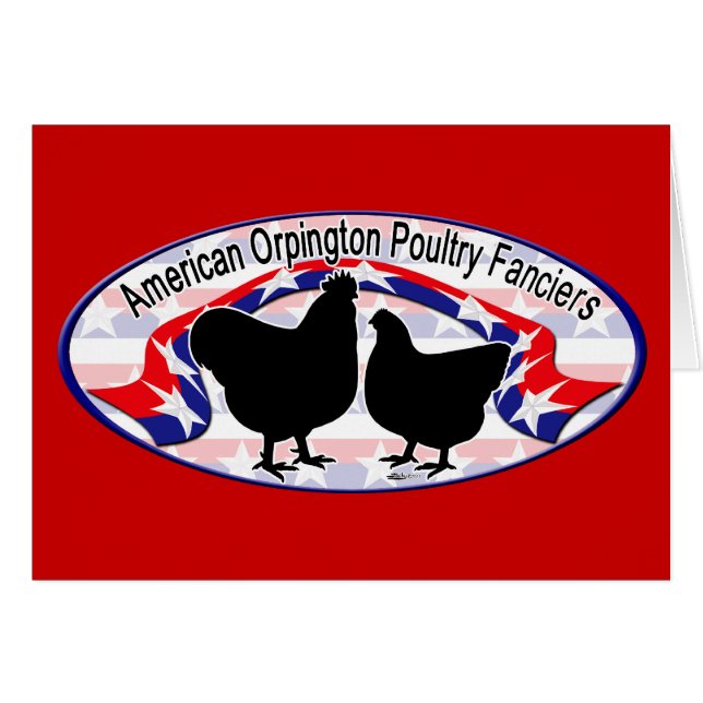 Cartão Logotipo do Orpington Club (Frente horizontal)