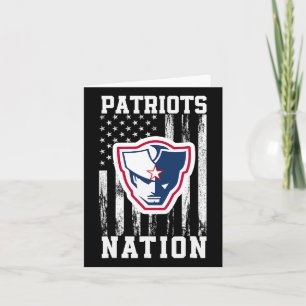 Cartão Logotipo do Powdersville Patriots Nation Hs 