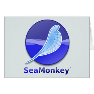 Cartão Logotipo do texto de SeaMonkey