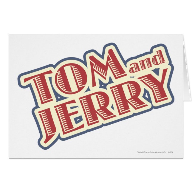 Cartão Logotipo do Tom e do Jerry (Frente Horizontal)