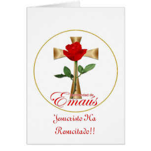 Cartão Logotipo Emaus Hombres do engodo de Tarjeta