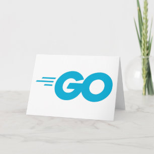 Cartão Logotipo Golang (Ir para o idioma de programação)