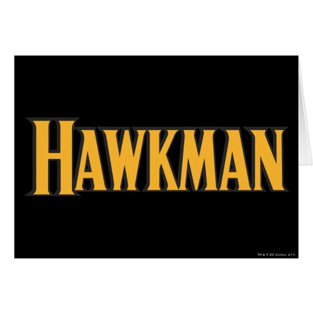 Cartão Logotipo Hawkman (Frente Horizontal)