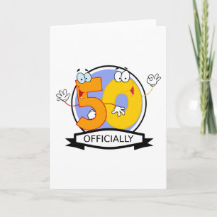 Cartão Logotipo oficial de 50 aniversários