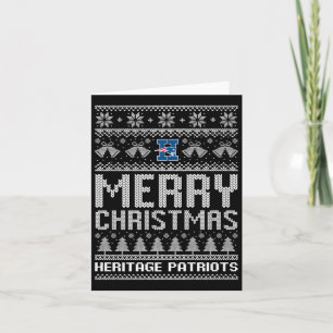 Cartão Logotipo Patriota Patriota Merry Christmas Ugly Sw