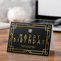 Logotipo Personalizado Arte Deco Comercial Dourado